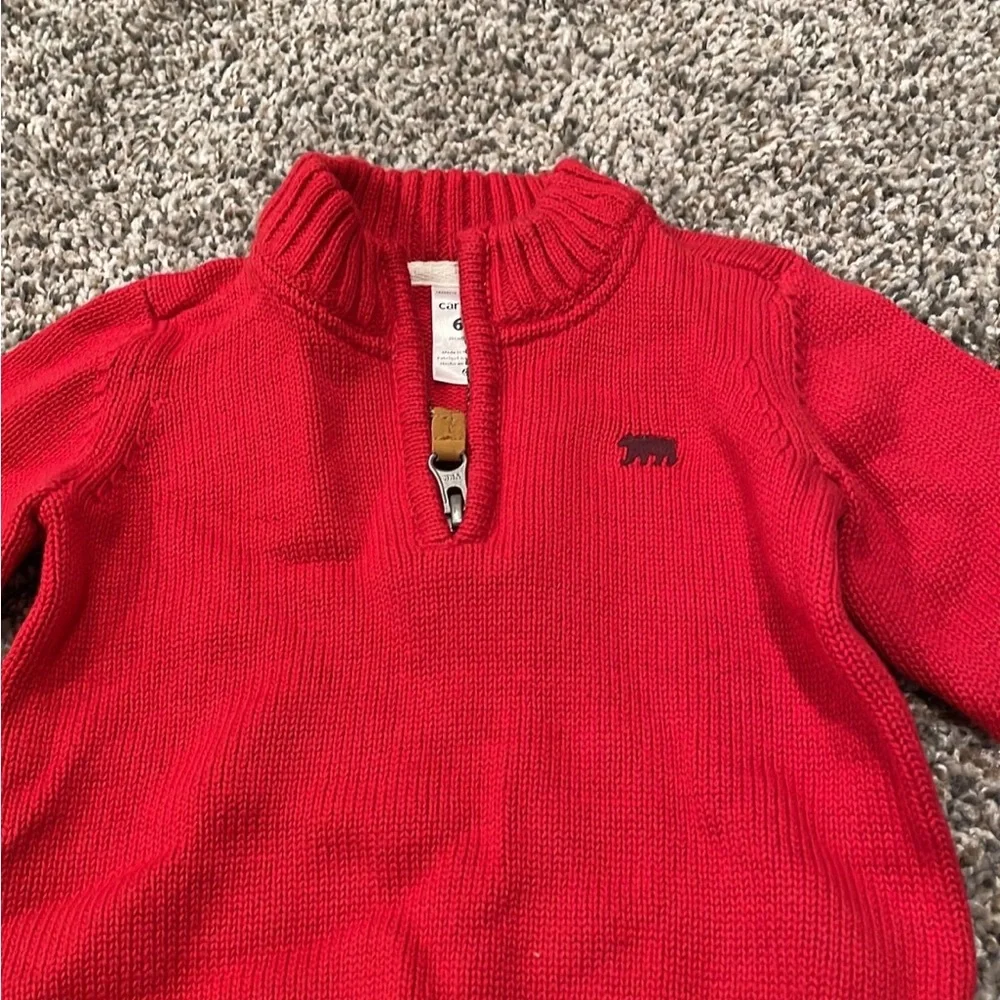 Nwt Carter's Red Kids Sweater size 6 months